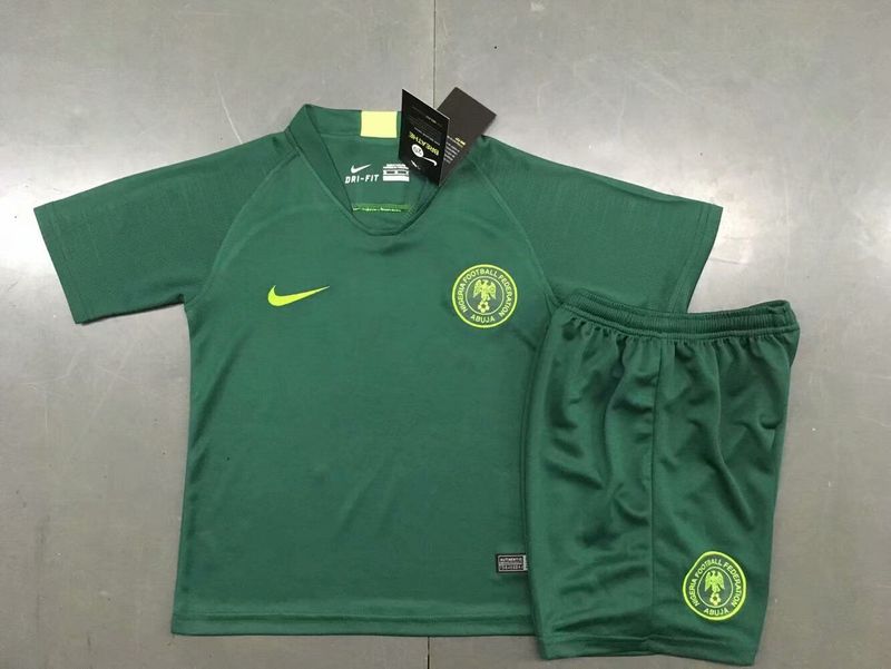 Kids-Nigeria 2018 World Cup Away Soccer Jersey
